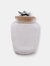 Olive Glass Canister