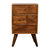 4 Drawer Multi Chestnut Bedside - Chestnut