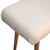 Boucle Cream Curved Bench