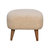 Boucle Cream Square Footstool - Cream