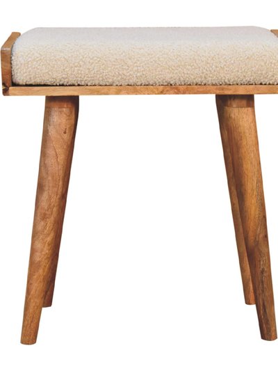 Artisan Furniture Boucle Cream Tray Style Footstool product