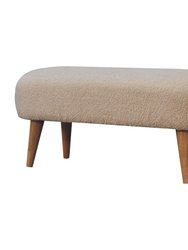 Boucle Hallway Bench