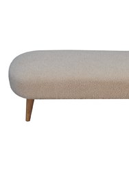 Boucle Hallway Bench