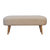 Boucle Hallway Bench - Light Brown and Cream