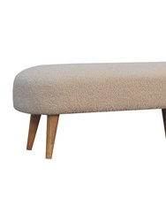 Boucle Hallway Bench