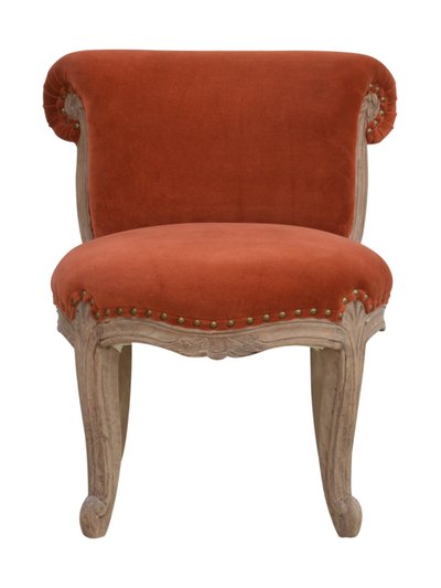 Artisan Furniture Brick Red Velvet Studded Chair product