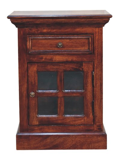 Artisan Furniture Cherry Bedside with Glazed Door product