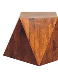 Chestnut Abstract End Table - Brown