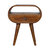 Chestnut Circular Bedside With Open Slot - Brown