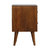 Chestnut Cube Carved Nightstand