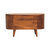Chestnut Rounded Lid Up Blanket Box - Brown