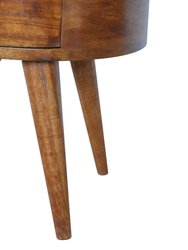 Chestnut Rounded Nightstand