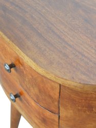 Chestnut Rounded Nightstand