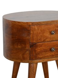 Chestnut Rounded Nightstand