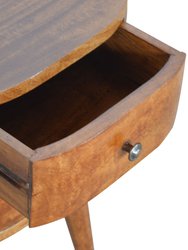 Chestnut Rounded Nightstand