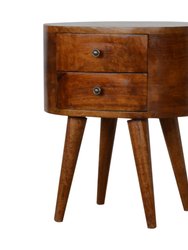 Chestnut Rounded Nightstand