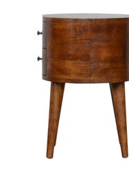 Chestnut Rounded Nightstand