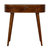 Chestnut Rounded Small Console Table - Brown