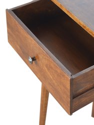 Chestnut Rounded Small Console Table
