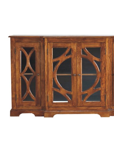 Artisan Furniture Chestnut Sideboard Hand Carved Glazed Doors product