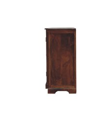 Chestnut Sideboard Hand Carved Glazed Doors