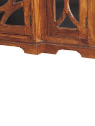Chestnut Sideboard Hand Carved Glazed Doors