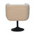 Cream Boucle Black Base Swivel Arm Chair