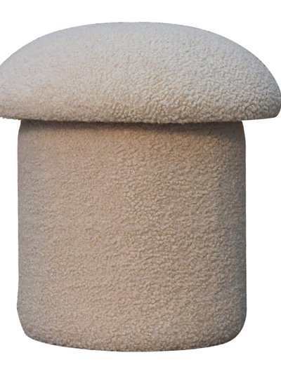 Artisan Furniture Cream Boucle Mushroom Footstool product