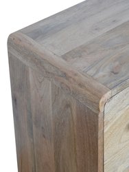 Curved Oak-Ish Chest
