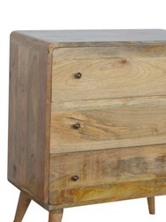 Curved Oak-Ish Chest