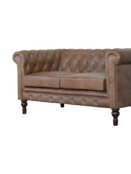 Leather Double Seater Chesterfield Sofa