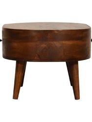 Mini Chestnut Rounded Coffee Table