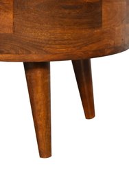 Mini Chestnut Rounded Coffee Table