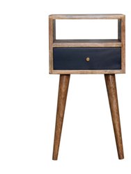 Mini Navy Blue Hand Painted Bedside - Navy