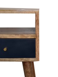 Mini Navy Blue Hand Painted Bedside