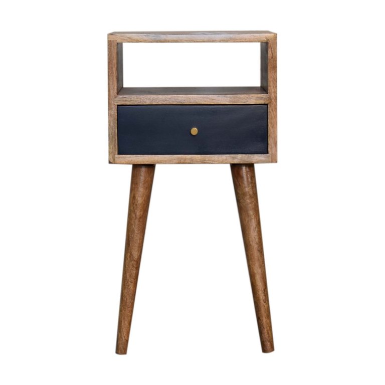 Mini Navy Blue Hand Painted Bedside - Navy