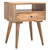 Modern Solid Wood Nightstand With Open Slot