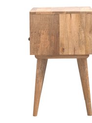 Modern Solid Wood Nightstand With Open Slot
