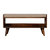 Nordic Chestnut Finish Storage Bench With Seat Pad - Chestnut