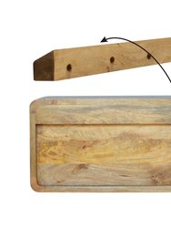 Oak-Ish 2 Drawer Floating Bedside