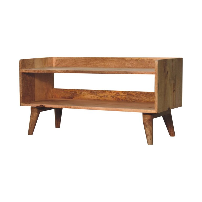 Oak-ish Nordic Storage Bench