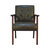 Olive Buffalo Leather Chair - Olive Green