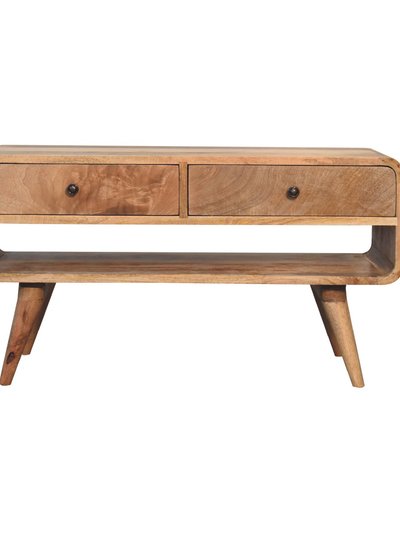 Artisan Furniture Reverse Curve Oak-ish Media Unit product