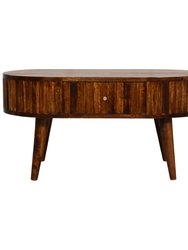 Stripe Chestnut Coffee Table - Brown