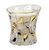 Crystal Candles: Unscented Soy Candle in Crystal Cup Gold and Platinum Hand Decorated