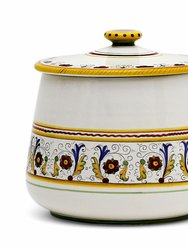 Deruta Bella Conica: Large Biscottiera Jar - Perugino Design