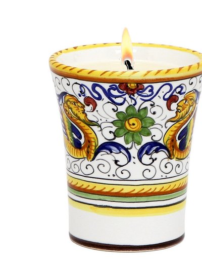 Artistica - Deruta of Italy Deruta Candles: Deluxe Precious Flared Candle Raffaellesco Deluxe Design product