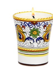 Deruta Candles: Deluxe Precious Flared Candle Raffaellesco Deluxe Design