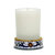 Deruta Candles: Frosted Glass & Deruta Ceramic Base Candle ~ Ricco Deruta Design