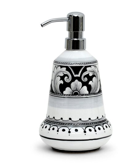 Artistica - Deruta of Italy Deruta Vario Nero: Liquid Soap/Lotion Dispenser with Chrome Pump (Medium 20 OZ) product